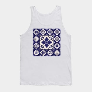 Mexican Talavera Tiles Pattern Tank Top